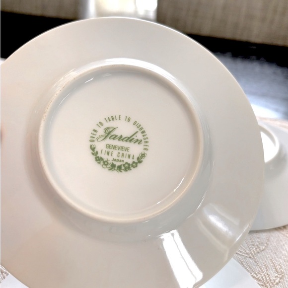 Jardin Genevieve Fine China Saucers x 4 - Picture 4 of 4